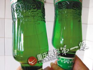 市民發現啤酒瓶沉淀物 廠家：只影響口感