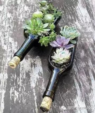 酒瓶做成的手工藝品，一定讓你后悔以前把酒瓶扔掉